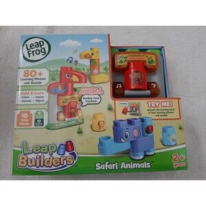 Leap Frog Builders Safari Animals 80+ Learning Phrases and Sounds - NEW!